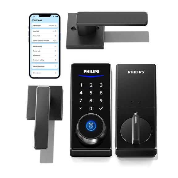 Open Box Philips Smart Lock with Handles Entry Front Door Lock Set - Assorted