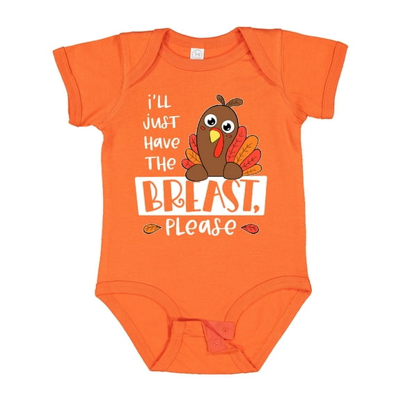 Inktastic I'll Just Have the Breast, Please Cute Turkey Boys or Girls Baby Bodysuit