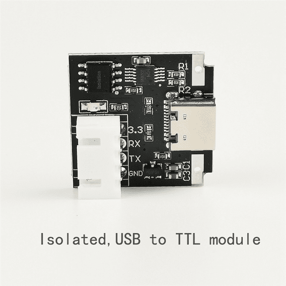 USB-C to Serial Port UART Board Module Isolated USB to TTL Module 3.3V TYPE-C Download Cable Upgrade Brush Industrial