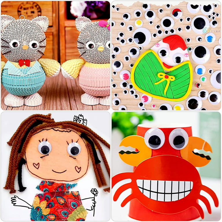 Eyes Diy Plastic Adhesive Eye Self Googly Craft Wiggle Doll Crochet Stuffed  Animal Crafts Stickers Big Sticker Round 