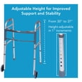 thumbnail image 3 of Andador plegable Carex con ruedas para personas mayores, andador médico portátil con altura ajustable, 30-37 pulgadas, ayuda de movilidad para adultos, ancianos y personas con discapacidad, plegable,, 3 of 5