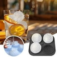 thumbnail image 4 of Ice Cube Tray,Admaison Ice Ball Cube Mold with Funnel for Cocktails,Bourbon,Brandy,Whiskey Gifts for Men,Silicone Fun Shapes Black, 4 of 6