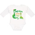 thumbnail image 3 of Inktastic My Nan Loves Me Grandson Dinosaur Boys Long Sleeve Baby Bodysuit, 3 of 5