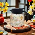 thumbnail image 1 of Binmer Coffee Pot And Tea Separation Thermal Insulation Pot Indoor Home Office Thermal Insulation Pot Pattern Exquisite Braised Teapot 800ml, 1 of 6