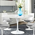 thumbnail image 1 of Leo White Round Faux Marble Dining Table with Tulip Base 36", 1 of 3