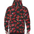 thumbnail image 7 of Kdxio Beef3 Print Mens Casual Hooded Collar Drawstring Hoodies Pullover Sweatshirts Casual Long Sleeve Shirts-, 7 of 7