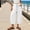white, variant on Zjunqe Capri Linen Barrel Pants for Women Drawstring Wide Leg Cotton Linen Cropped 2026 Casual Loose Summer Beach Vacation Flowy Boho Baggy Palazzo Trousers Wide Leg Barrel Harem Pants Beige L