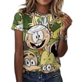 thumbnail image 3 of The Loud House T-Shirt for Women Casual Printed Tee Stylish Soft Graphic Shirts Top Short-Sleeve Outfit L, 3 of 8