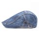 thumbnail image 3 of Men / Women Stitching Washed Denim Beret, 3 of 5