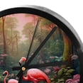 thumbnail image 4 of Flamingo 9.8 Inch Round Digital Wall Clock - Silent Non-Ticking Battery Operated Clock for Bedroom, Living Room, Kitchen, Bathroom - Easy-to-Read Decorative Clocks, 4 of 6