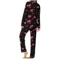 thumbnail image 5 of Lenpel Women's Pajama Sets Long Sleeve Button down Valentine's Day Printed Sleepwear Shirts Pants 2 Piece Lounge Set, 5 of 7