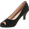 thumbnail image 3 of Bonnibel Wonda-2 Womens Peep Toe Low Heel Glitter Dress Pumps, 3 of 4
