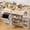White, variant on Meteorleg Kitchen Island with Power Outlets & Trash Cabinet, 2 Drawer Modern Buffet Cabinet Sideboard Coffee Bar for Dining Room Living Room, White
