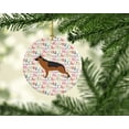 thumbnail image 2 of German Shepherd Merry Christmas Ceramic Ornament 2.8 in x 2.8 in, 2 of 3