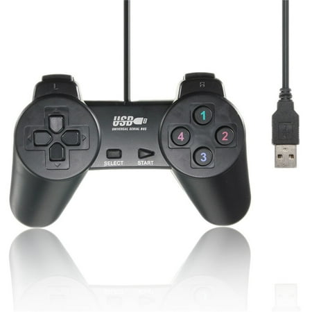 Lightweight Black Wired Joystick Gamepad Joypad Game Controller for PC Laptop Computer for XP for Vista USB