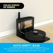 iHome AutoVac Nova S1 Pro Robot Vacuum — LIDAR Smart Mapping, Self-Empty Base, 150-Min Runtime & Strong Suction for Hard Floors & Carpet