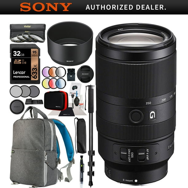Sony E 70 350mm F4 5 6 3 G Oss Super Telephoto Lens Selg For Aps C E Mount Cameras Bundle With 67mm Deluxe Photography Filter Kit Deco Gear Backpack Case And Accessories Walmart Com Walmart Com