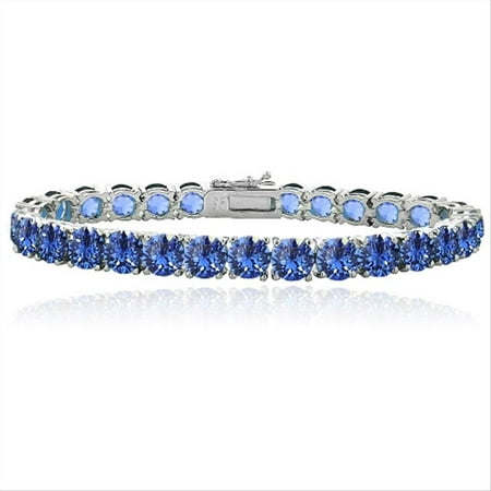 Blue Swarovski Elements Tennis Bracelet