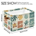 thumbnail image 3 of Ryvnso Palm Tree Tropical Storage Basket Large Bin Foldable Boxes Toys Organizer 14.2x10.2x8.3in 1 PC, 3 of 8