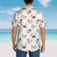 thumbnail image 6 of Goofa Bulldog Face Hawaiian Shirt for Men, Unisex Summer Beach Casual Short Sleeve Button Down Shirts,Aloha Tropical Floral print shirt-XX-Large, 6 of 9