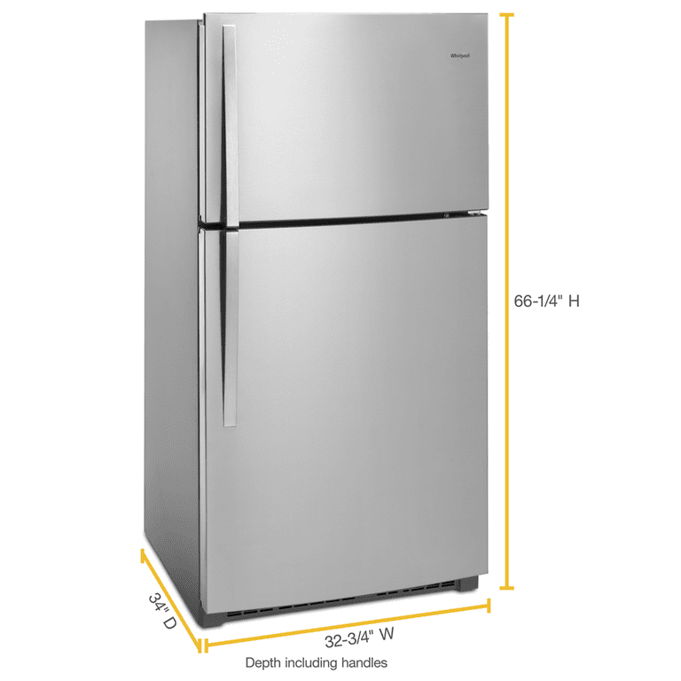 WHIRLPOOL WRT511SZDM top freezer freestanding refrigerator