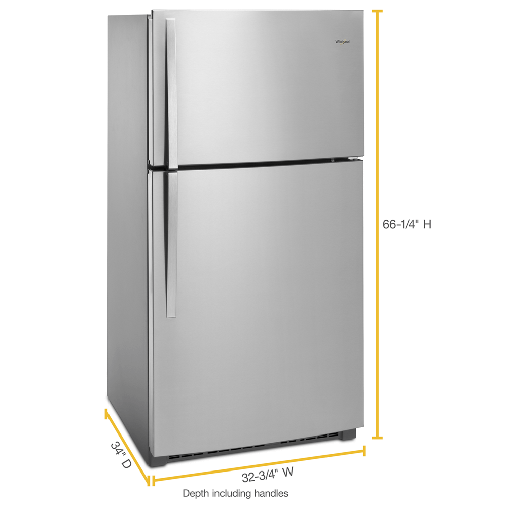 Whirlpool WRT511SZDM 21.3 Cu. Ft. Monochromatic Stainless Steel Top-Freezer Refrigerator - image 4 of 4