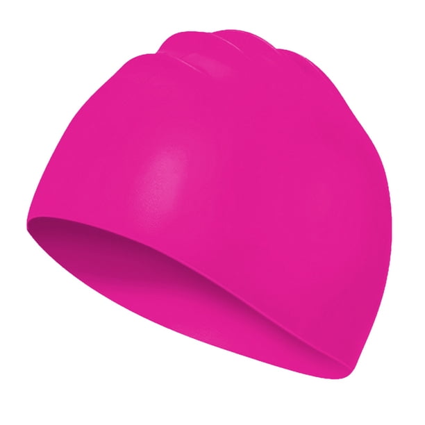 Gorro de natación de silicona para hombre y mujer, color liso, alta elasticidad, transpirable, impermeable, antideslizante y con ajuste a la cabeza.