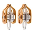 thumbnail image 4 of Polea de giro lateral dual Jumpingount Aleación de aluminio 32KN bloque coaxial oro, 4 of 7
