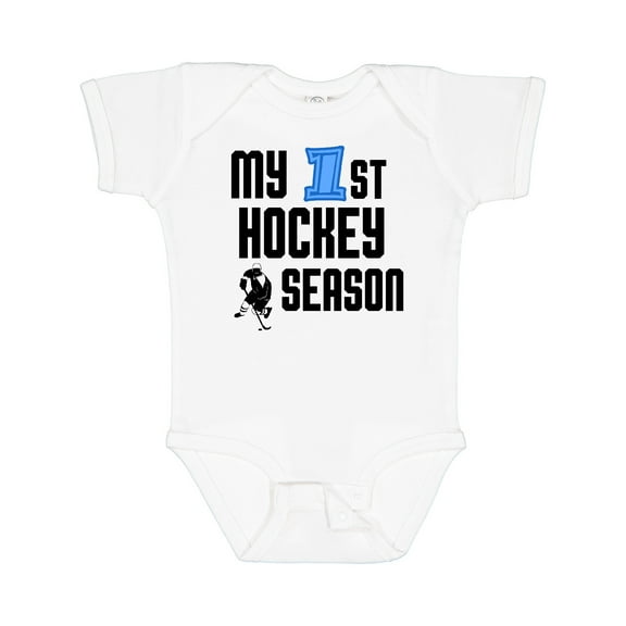 Inktastic My 1st Hockey Season Boys Baby Bodysuit