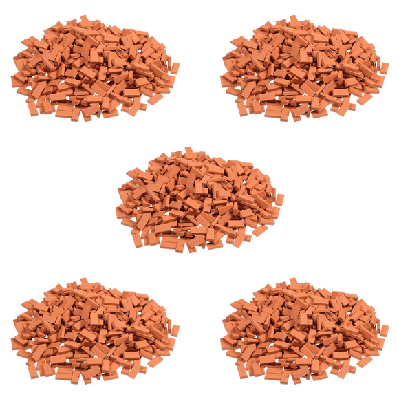1000 Pieces Mini Bricks for Landscaping Miniature Bricks Brick Wall Small Bricks for Garden Parts,1/35 Scale