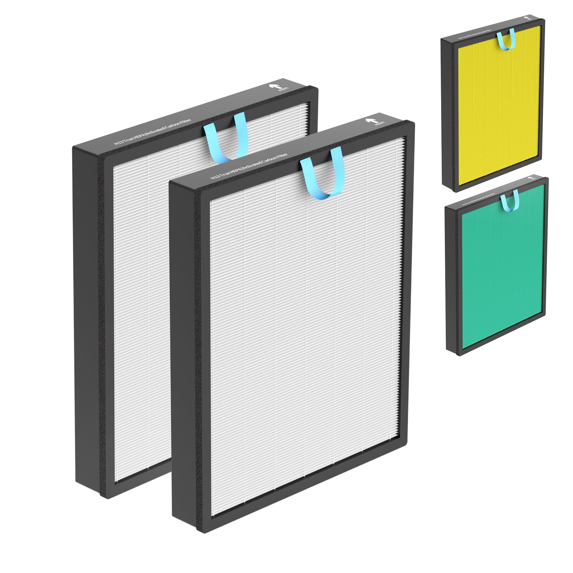 Lot 3 Filtres Remplacement Pour Purificateur LEVOIT Vital 200S & 200S-P - HEPA H13 - Soin Animaux - 3 En 1 - 10