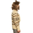 thumbnail image 6 of Costume Agent Lebowski Jeffrey The Dude Zip Up Cardigan Sweater Halloween Cosplay Beige, 6 of 7