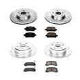 thumbnail image 3 of PowerStop Front and Rear Z23 Evolution Sport Carbon-Fiber Ceramic Brake Pad and Drilled & Slotted Rotor Kit Fits: LEXUS Select Models K2774, 3 of 10