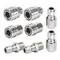 thumbnail image 1 of Pressure Washer Quick Connect Kit, 3/8inch Quick Connect Fittings, Stainless Steel Adapter Set, Female and Male Threads,1set x pressure washer quick connect,Silver, 1 of 6