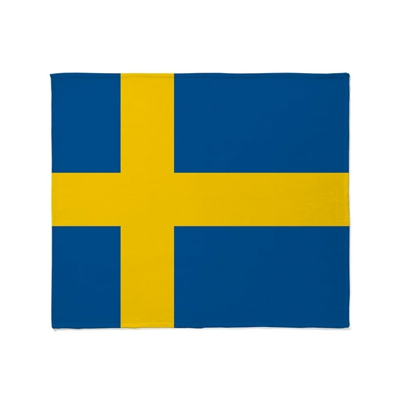 CafePress - Flag Of Sweden Throw Blanket - Soft Fleece Throw Blanket, 50"x60" for All Ages