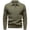 Army Green, variant on Men's Knit Polo Shirts Casual Long Sleeve Collared Pullover Sweaters Quarter Button Ribbed Vintage Polo Sweater Black