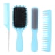thumbnail image 1 of Juego de 4 peines Sincero cepillo alisador de cabello rizado, 1 of 10