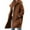 Coffee, variant on Puffer Hooded Jackets Coats for Women 2025 Women's Casual Solid Color Tops Coats Long Sleeve Button Hooded Woolen Coat Jacket with Pocket Coffee 2X