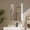 White-Flat Mirror Cabinet, variant on Eclife 2 Doors Corner Medicine Cabinet with Mirror Wall Mounted Bathroom Organizer, White