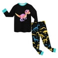 thumbnail image 5 of Hessimy Toddler Boys Girls Spring 2Pcs Long Sleeve Sweatshirt Tops Soft Casual Pants Sweatsuit, Spring Casual Sweat,6-24M/2-12T(Black,7-8 Years), 5 of 5