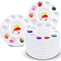 Tutuviw Paint Tray Palettes, Plastic Paint Pallets for Kids or Students to Paints on School Project or Art Class-9pcs
