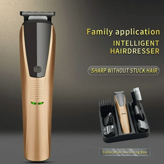 Professional Hair Clippers 6 in 1 Electric Trimmers Cutting Cordless Beard Shave for Man
