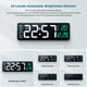 thumbnail image 5 of BRIGHTFUFU Reloj de reloj de pared digital 1pc Reloj de pared LED con fecha de temperatura Alarma Decoración del hogar grande de 39 cm de ancho, 5 of 8