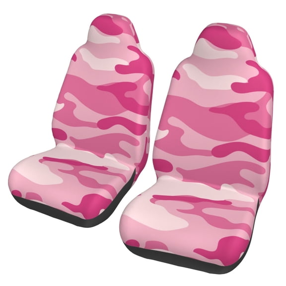 Auto Seat Cover Set 2 Pcs Car Front Seat Cushion Elastic Breathable Seat Cushion Cover Women Men SUV Truck Van Universal Car Seat Cover Accessories Camouflage1