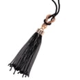 thumbnail image 4 of 1x Collar Colgante de Borlas Negra de Metal Especial para Mujer Yuyangstore Collar de cadena larga, 4 of 9