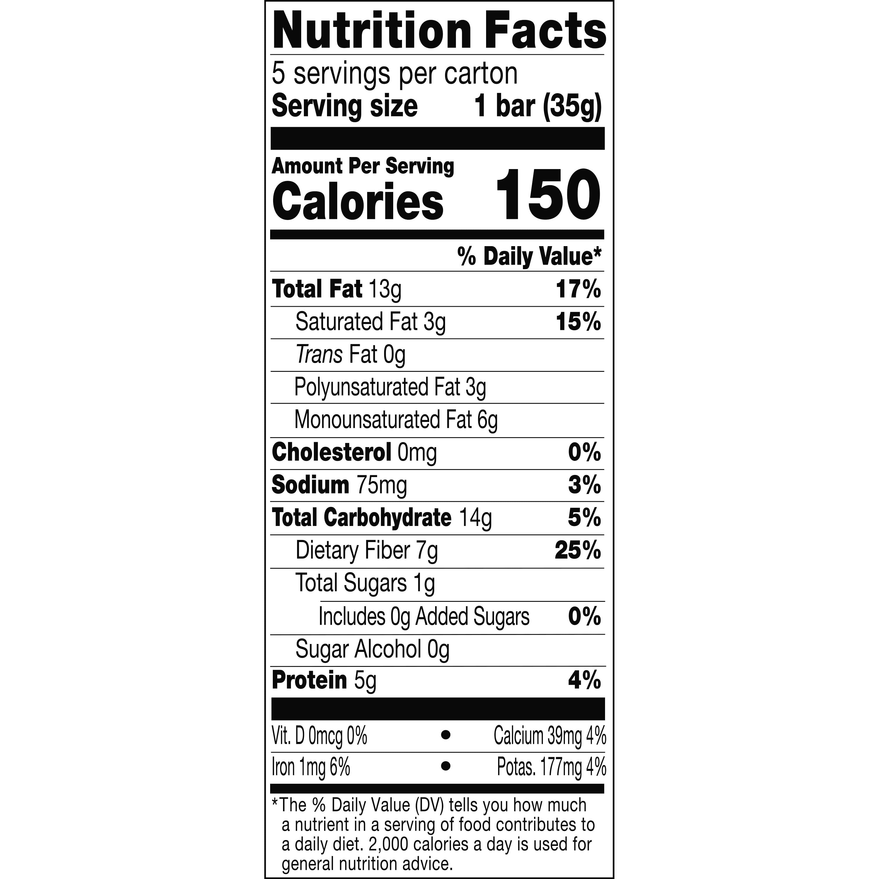 (6 pack) ZERO Added Sugar Bars, Keto Friendly Snacks, Dark Chocolate Nuts and Sea Salt, 6.2oz Box (30 Bars)