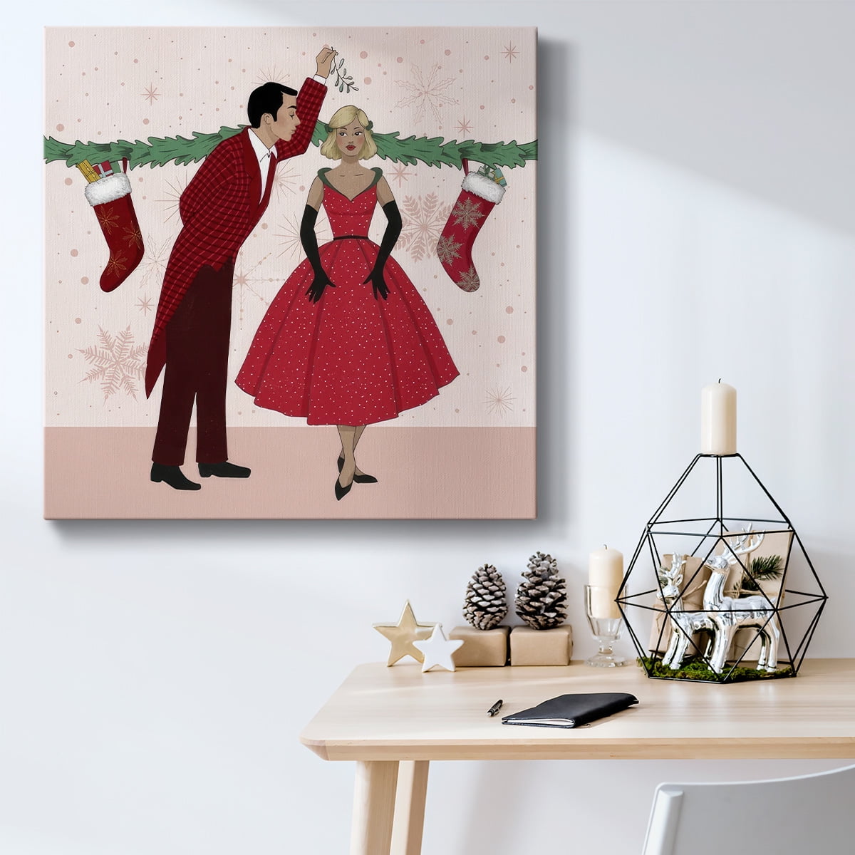Holly Jolly Holiday III- Gallery Wrapped Canvas