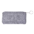 thumbnail image 1 of EeaseMX 1 funda de fieltro para guardar gafas, bolsa de viaje para gafas de sol, bolsa portátil para gafas de lectura, soporte para bolígrafos y accesorios (color aleatorio)., 1 of 7