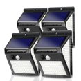 thumbnail image 1 of 4 Uds luz Solar 150LED luz de pared de inducción automática superbrillante interior y exterior tres lados para uso doméstico, 1 of 4