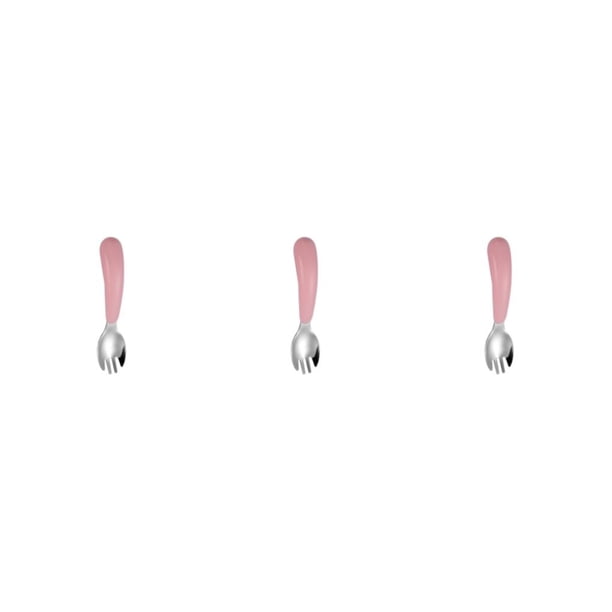 Naiovety Juego de vajilla para niños, cuchara, tenedor, forma de dibujos animados, compartimento, cuchara de alimentación, cuenco, cubiertos Type1 NO1